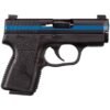 kahr pm9 thin blue line edition with night sights 9mm luger 3in black pistol 71 rounds 1618472 1